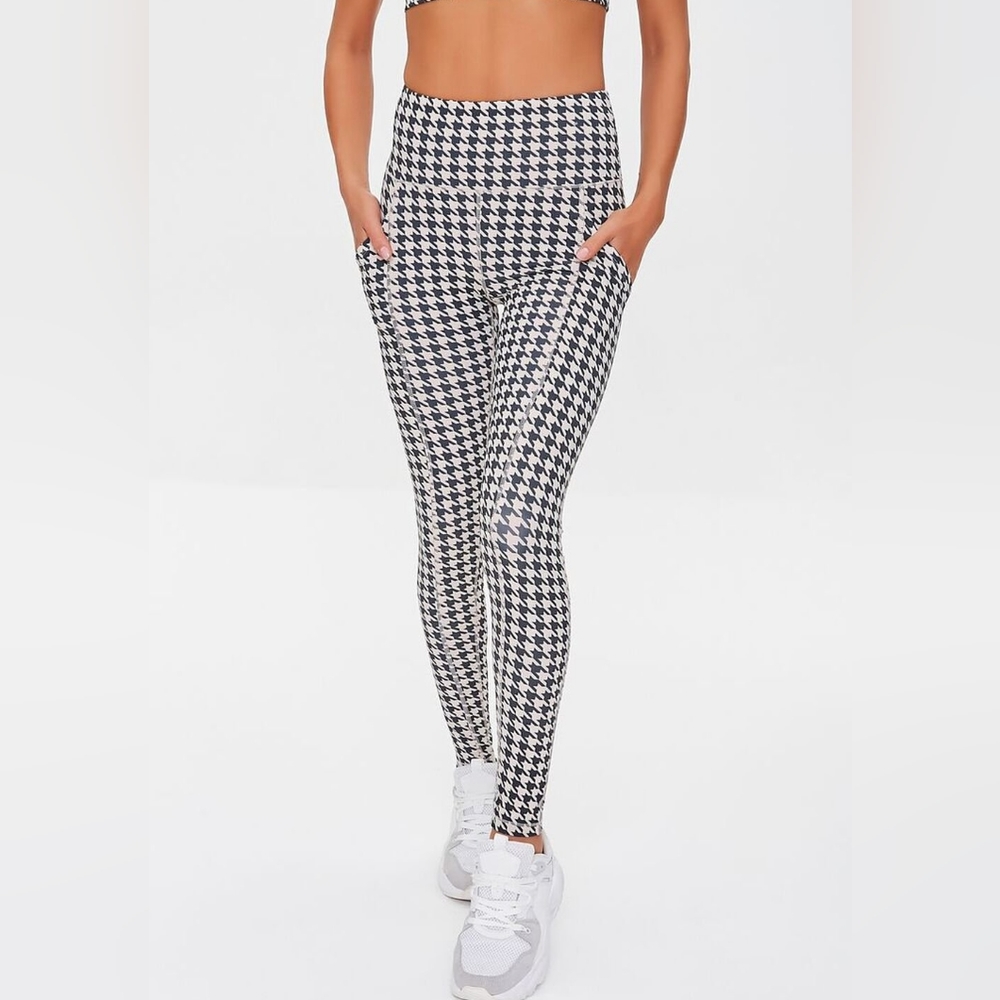 Cali Active Houndstooth Leggings